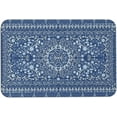 Boho Mandala Flower Bath Mats for Bathroom,18x30in NonSlip Abstract