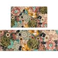 thumbnail image 1 of Boho Mandala Kitchen Rugs Set 2,Boho Floral Kitchen Rugs and Mats Non Skid Washable,Bohemian Kitchen Decor and Accessories,Farmhouse Kitchen Runner Rugs(17"x47"+17"x30"), 1 of 6