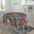 thumbnail image 1 of Boho Mandalaboho Mandala Tiles Round Tablecloth 60 Inch, Decorative Holiday Home Party Table Cloth for Kitchen Dining Picnic Table Cover, 1 of 6