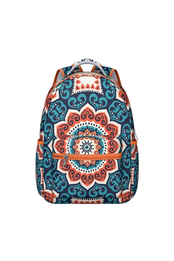 Boho Mantra Classic Backpack - Timeless & Spacious Bookbag for Work & Study, Water-Resistant Backpack with Hidden Compartment, Great Gift for College