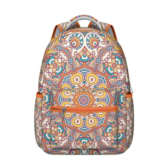 Boho Mantra Vintage Backpack&nbsp;- Classic & Roomy Laptop Bag for School & Commute, Durable Bookbag with Padded Straps, Perfect Gift for Students