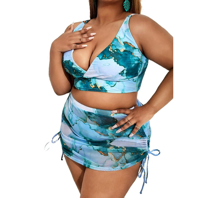 Plus size marble swimsuit online