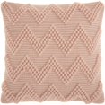 thumbnail image 1 of Boho Mauve Rose Textural Chevron Throw Pillow, 1 of 3
