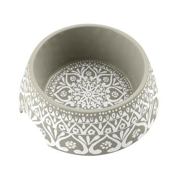 Boho Medallion Dog Bowl by TarHong - Taupe Medium