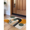 thumbnail image 1 of Boho Middle Century Door Mat&nbsp;Indoor Outdoor Entrance,Non Slip Small Rug for Kitchen Bathroom Entryway Rug,Abstract Orange Geometric Leaves Washable Doormat Floor Mat 18x30 Inch, 1 of 8