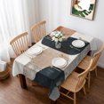 thumbnail image 1 of Boho Middle Century Table Cloth Waterproof Tablecloths, Abstract Modern Color Block Geometric Tablecloth Dining Table Cover for Kitchen Party Tabletop Outdoor, Rectangle Tablecloth 60x84 Inch, 1 of 9
