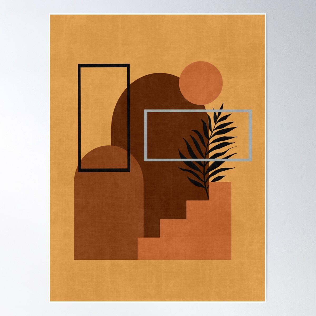 Boho Minimalist Wall Art Poster Wall Art, Modern Wall Decor For Living ...