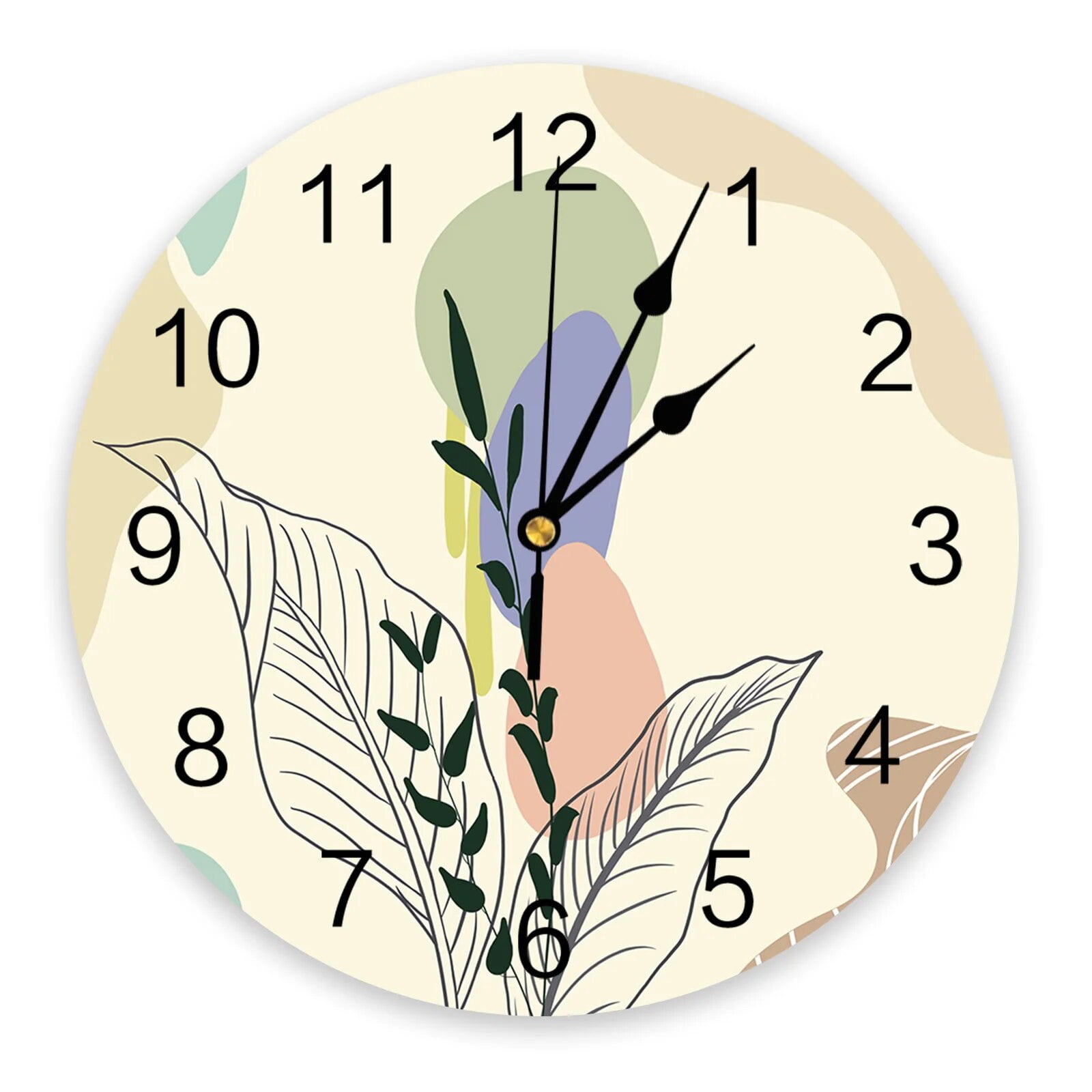 Boho Modern Geometric Abstraction Clocks Wall Home Decor Modern Kitchen ...