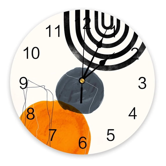 Boho Modern Geometric Abstraction Clocks Wall Home Decor Modern Kitchen Room Bedroom Living Room Decor Wall Clock
