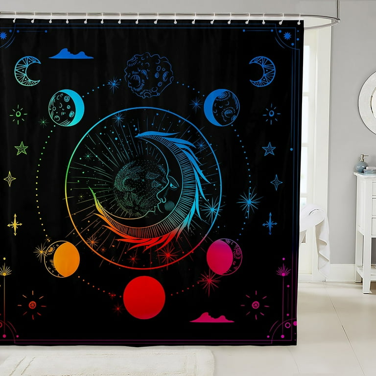 Moon shower curtain discount