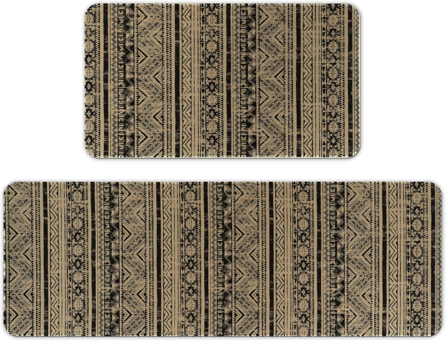 Boho Moroccan Kitchen Rug and Sets 2 Piece Non Skid Washable mat for ...
