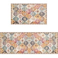 thumbnail image 1 of Boho Moroccan Kitchen Rug and Sets Set of 2 Non Skid Washable mat for Kitchen mats for Floor Farmhouse Black Bohemian Kitchen Decor (candy, One Size), 1 of 7