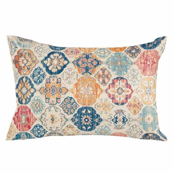 Boho Morocco Throw Pillow Cover 20 x 36 Inch Decorative Pillow Cover Retro Farmhouse Ethnic Neutral Aesthetic Lumbar Pillowcase Seasonal Rectangle Cushion Case for Couch Sofa Bed Living Room