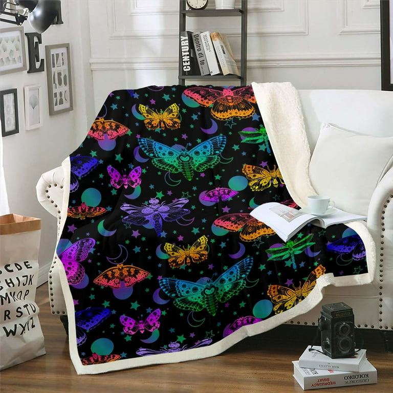 Trippy throw blanket sale