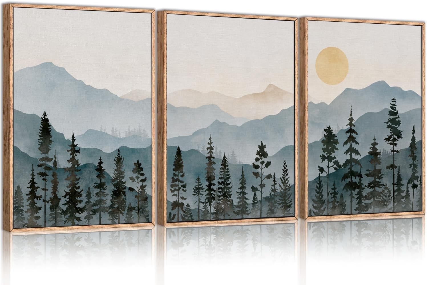 Pine Tree Wall Art for Home Decor in Rustic and Modern Styles display picture 1
