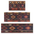 thumbnail image 1 of Boho Multicolor Ethnic Pattern with Geometric Shapes Kitchen Rugs Sets Of 3,Kitchen Runner Rugs Non Skid Washable,Decorative Kitchen Floor Mats for Kitchen,Sink,Laundry,17"x30"+ 17"x47" + 17"x59", 1 of 6