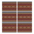 thumbnail image 1 of Boho Multicolor Geometric Ethnic Pattern Summer Placemats Table Placemats Set Of 6-Linen Kitchen Washable Placemats Table Mats 11.8"x17.7" Non-Slip Heat Resistant, 1 of 5