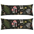 thumbnail image 1 of Boho Mushroom Body Pillow Cover - Soft & Breathable Fabric, Hidden Zipper, 20"x54", Vintage Mushroom Print - Perfect Gift for Side Sleepers, Cottagecore Decor & Pregnancy Support, 1 of 7