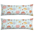thumbnail image 1 of Boho Mushroom Body Pillow Cover - Soft & Breathable Fabric, Hidden Zipper, 20"x54", Vintage Mushroom Print - Perfect Gift for Side Sleepers, Cottagecore Decor & Pregnancy Support, 1 of 7