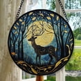 thumbnail image 1 of Boho Mystic Deer Stained Glass Suncatcher Stained Glass Window Hangings Birthday Gift for Mom Grandma Teacher Women Friend Memorial Hook, Stained Glass Ornament 2025, Holiday, 1 of 6