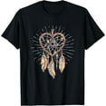 thumbnail image 1 of Boho Native American Gift Heart Dreamcatcher T-Shirt, 1 of 5