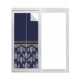 thumbnail image 1 of Boho Navy Blue Flower Window Privacy Film, Abstract Bohemia Pesley Floral Static Cling UV Sun Blocking Tint Film Heat Control Windows Films for Bedroom Bathroom, Window Stickers 17.7"x39.3", 1 of 8
