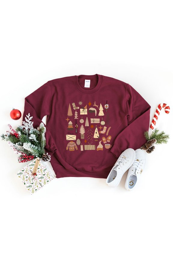 Boho Neutral Christmas Chart | Sweatshirt