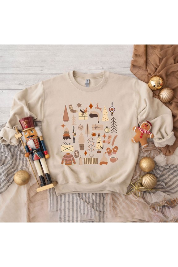 Boho Neutral Christmas Chart | Sweatshirt