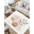 thumbnail image 1 of Boho Nordic Area Rug for Bedroom 5x7 Ft Abstract Modern Watercolor Leaf Color Block Super Soft fuzzy Throw Rug Non-Slip Fluffy Plush Indoor Floor Carpet for Living Room Nursery Home Decor, 1 of 8