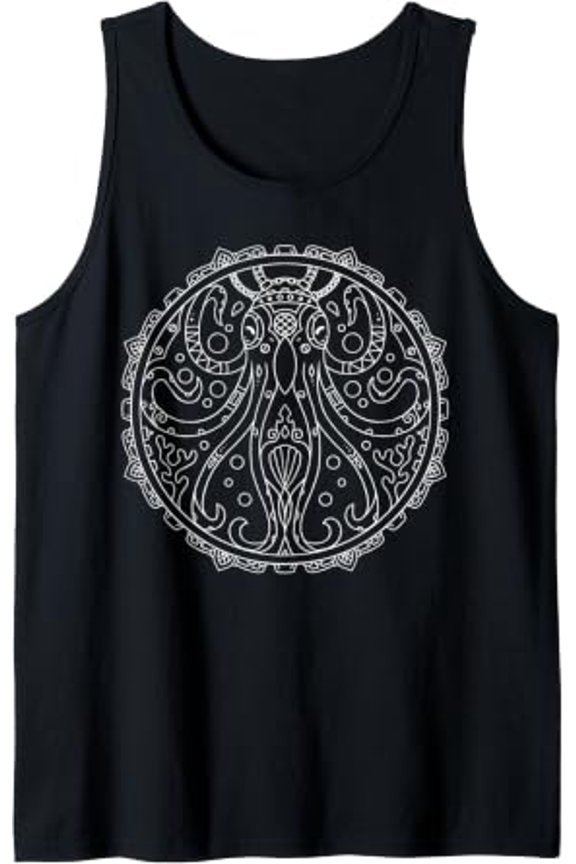 Boho Octopus Sea Life Mandala Hippy Bohemian Spiritual Tank Top Size S-3XL