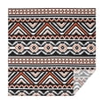 thumbnail image 1 of Boho Orange and Black Geometric Ethnic Pattern Square Tablecloth,Waterproof Square Table Cover,Wipeable Spillproof Washable Table Cover for Home Kitchen Party Decor 60"x60"(152x152cm), 1 of 6