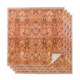 thumbnail image 1 of Boho Orange Cloth Napkins, Country Style Bohemian Floral Retro Tribal Washable and Reusable Dinner Napkins Set of 4, Table Napkin for Kitchen Party Birthday Wedding Hotel Housewarming 20"x20", 1 of 8