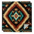 thumbnail image 1 of Boho Orange Teal Cloth Napkins Washable Set of 2, Southwestern Abstract Geometric Ethnic Reusable Dinner Table Napkins Cloth Bulk for Weddings Kitchen Restaurants Hotel Events Parties 20 x 20 Inch, 1 of 9