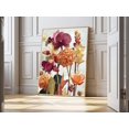 Boho Orchids Color Splash Floral Vibrant Botanical Poster , Poster ...