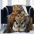 thumbnail image 1 of Boho Owl Throw Blanket Ultra Soft Cozy Decorative Flannel Blankets for Home Bed Couch Chair Travel 50x40, 1 of 6