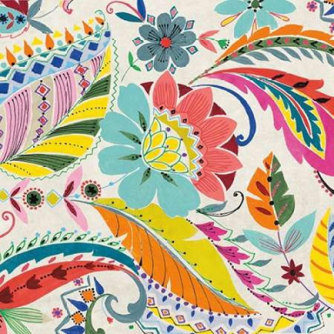 Boho Paisley I Canvas Art - Wild Apple Portfolio (24 x 24)