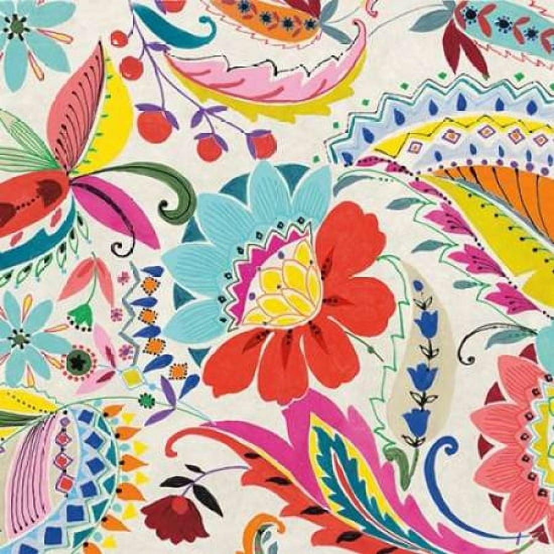 Boho Paisley II Canvas Art - Wild Apple Portfolio (24 x 24)