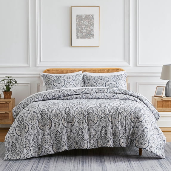 Boho Paisley Printed Duvet Cover Set by SouthShore Fine Linens
