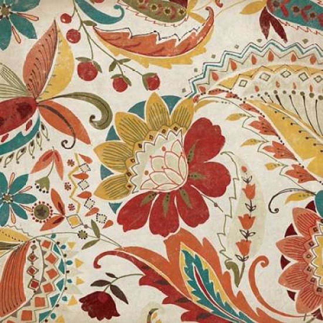 Boho Paisley Spice I Canvas Art - Wild Apple Portfolio (24 x 24)