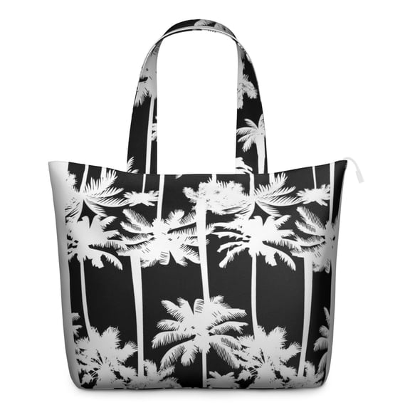 Boho Palm Tree Travel Tote Tropical Beach Sunset Weekender Duffel with Hawaii Palm Tree, Vibrant Ocean Sunset Summer Vibes, Beach Bag