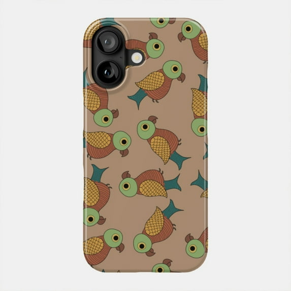 Boho Parrot Seamless Pattern Tribal Bird Art Design Case for iPhone 11 ...