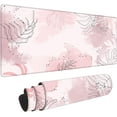 thumbnail image 1 of Boho Pastel Painting Pink Mouse pad for Desk Cute Pink Desk Accessories, Large Desk Mat Large Mouse Pad,Keyboard pad Laptop mat(31.5x11.8in) Laptop Protector Computer Accessories Cute Pink Desk mat, 1 of 6
