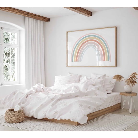 Boho Pastel Rainbow Modern Home Wall Decor