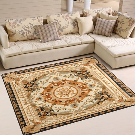 Boho Pattern Bohomia Area Rug Washable 80 x 58 Floor Carpet Mat Non Slip for Bedroom Living Room Home Decor
