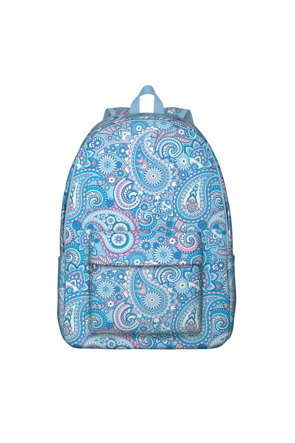Boho Pattern Casual Backpack for Teens, Waterproof and Spacious Laptop Bookbag with Stylish Ethnic Print