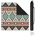 thumbnail image 1 of Boho Pattern Large Rubber Game Table Topper 31.5 Inch Square Mahjong Mat with Non-Skid Bottom for Stability and Noise Reduction for Tiles and Cards, 1 of 7