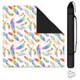 thumbnail image 1 of Boho Pattern Multi-Functional Game Table Mat 31.5x31.5 Inch Rubber Mahjong Pad Features Anti-Slip Grip and Noise Dampening for Tiles and Board Games, 1 of 7