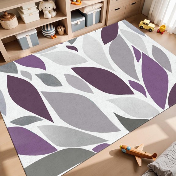 Boho Pattern Printed Rectangular Area Rug 36"×48", Comfort Foldable Indoor Floor Carpet Adorned With Bohemian Pattern, Family & Pet Friendly Mat for Bedroom Shared Living Space Condo Decor