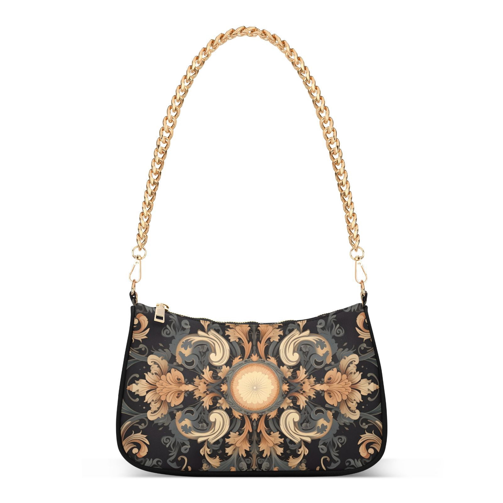 Boho Pattern TribalWomen Small Shoulder Bag Crossbody Tote Hobo Bags Purse Clutch Handbags with Chain Strap for Women