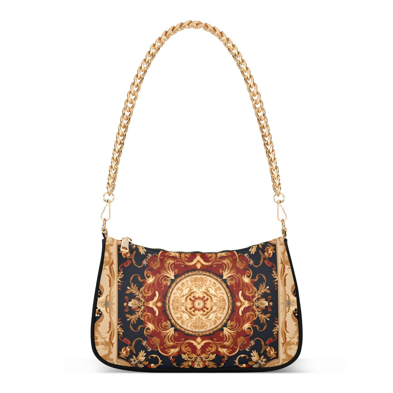 Boho PatternWomen Small Shoulder Bag Crossbody Tote Hobo Bags Purse Clutch Handbags with Chain Strap for Women